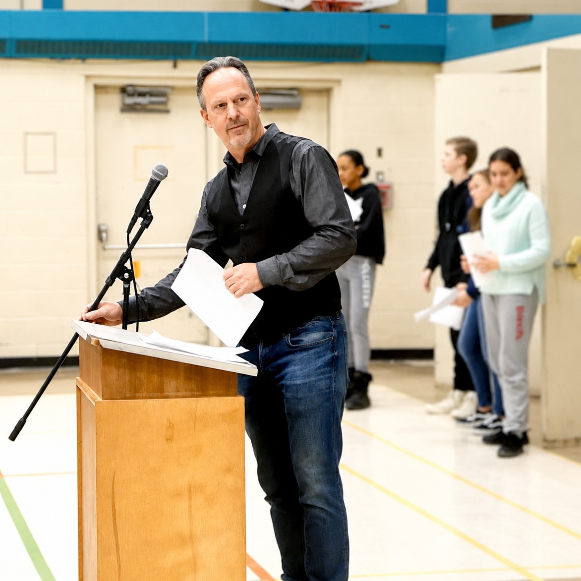 Chris Higgins speaking